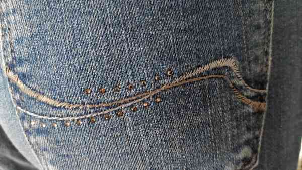 BRAX - Mary Crystal Blue Used Damen Jeans mit Swarovski Kristallen